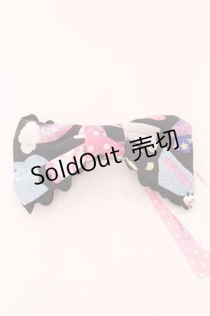 画像: Angelic Pretty / Girly Stickerバレッタ  クロ O-25-05-29-1024-AP-AC-OW-ZT394-F004