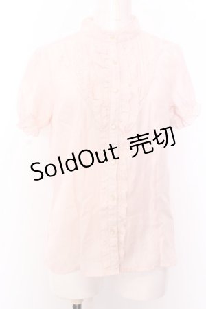 画像: axes femme / ドットブラウス M ピンク O-25-02-26-016-AX-BL-OW-OS