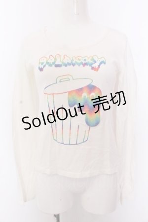 画像: galaxxxy / カラフルポリバケツカットソー  アイボリー O-25-02-26-019-PU-TO-OW-ZI