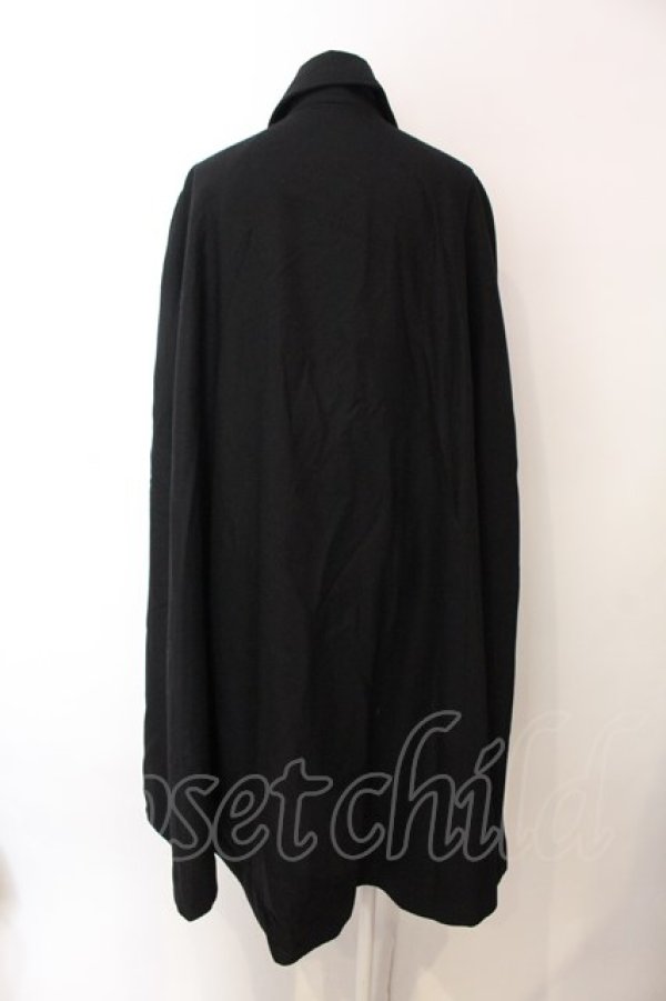 画像4: BPN FOR MEN / ベルテッドロングマント M ブラック O-25-02-27-025-GO-CO-IG-C056 (4)