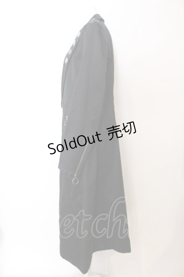 画像3: BPN FOR MEN / 多ボタンロングジャケット M ブラック O-25-02-27-026-GO-JA-IG-OS (3)