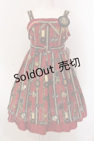 画像: Angelic Pretty / Chocolate Rosetteジャンパースカート  アカ O-25-02-27-005-AP-OP-IG-OS