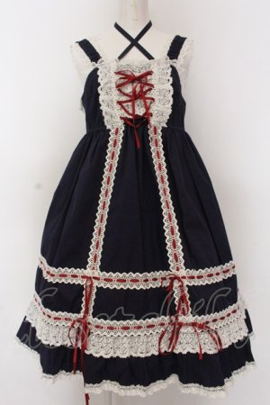 画像: BABY,THE STARS SHINE BRIGHT / 【LAFORET GRAND BAZAR限定】ベビードールジャンパースカート  トリコロール（ネイビー×シロ×アカ） O-25-02-27-1031-BA-OP-OW-OS