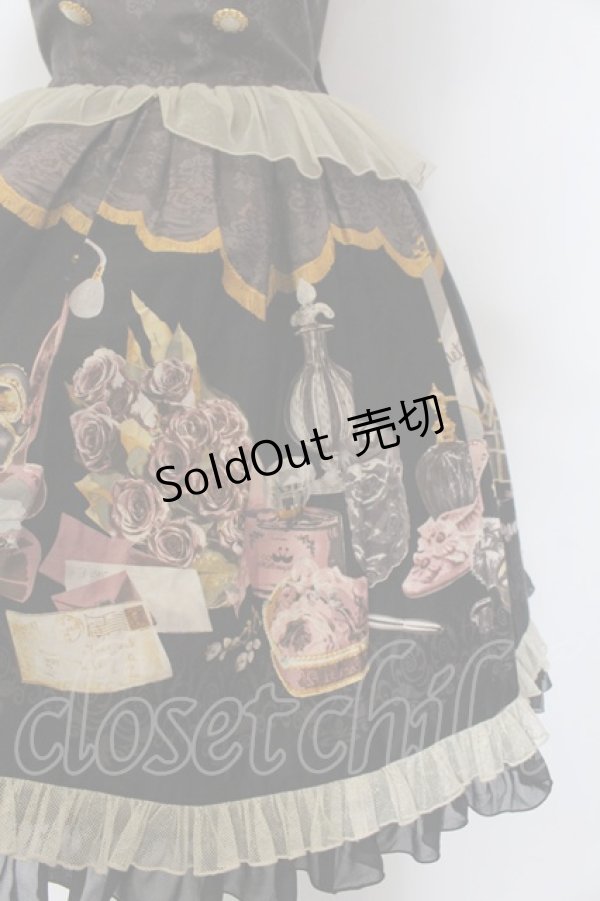 画像2: metamorphose / Dress room バッスルジャンパースカート（ミニ）  ロイヤルブラック O-25-02-27-1032-ME-OP-IG-OS (2)