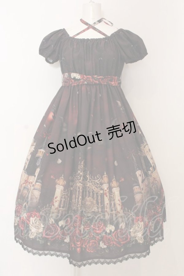 画像1: Enchantlic Enchantilly / 幻影薔薇城〜コウモリ公爵からの招待状〜ワンピース  赤い夜 O-25-02-27-1039-LO-OP-OW-OS (1)