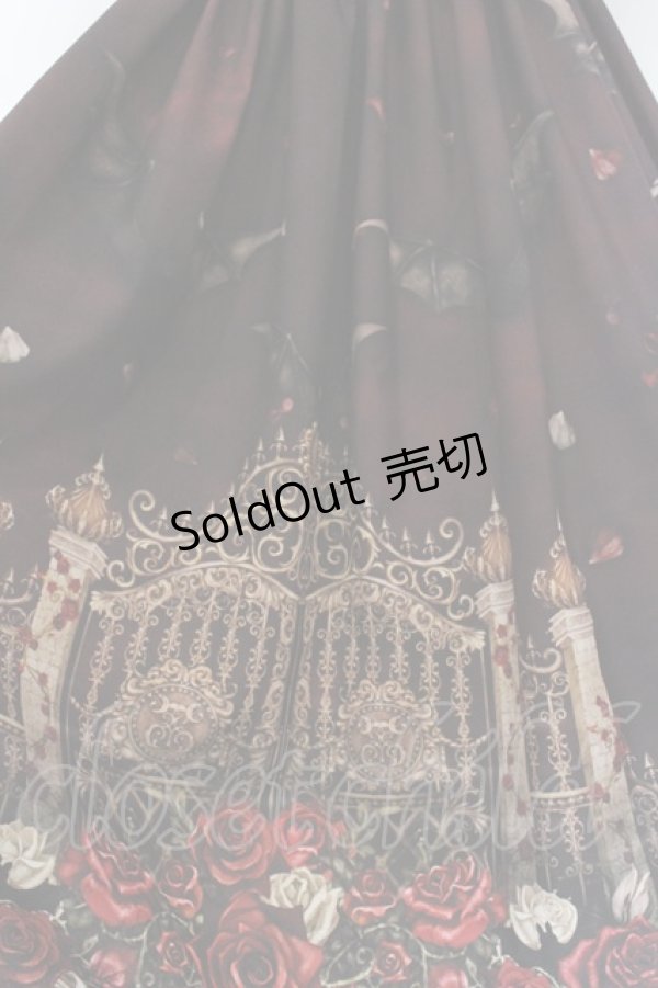 画像2: Enchantlic Enchantilly / 幻影薔薇城〜コウモリ公爵からの招待状〜ワンピース  赤い夜 O-25-02-27-1039-LO-OP-OW-OS (2)
