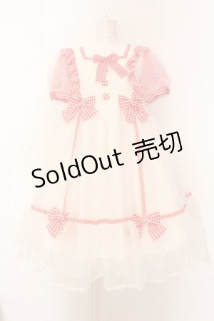 画像: Angelic Pretty / ふんわりパフェワンピース  シロ×アカ O-25-02-27-1042-AP-OP-IG-OS