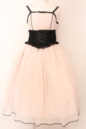画像: Angelic Pretty / Cinema Ladyジャンパースカート  ピンク×クロ O-25-02-27-1045-AP-OP-OW-OS