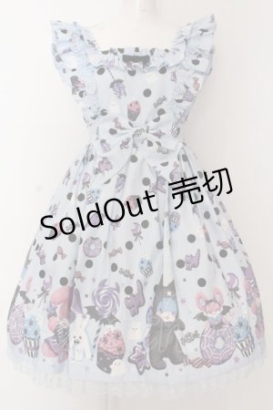 画像: Angelic Pretty / Happy Treat Partyジャンパースカート  サックス O-25-02-27-1047-AP-OP-OW-OS