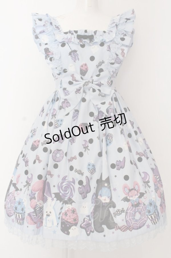 画像1: Angelic Pretty / Happy Treat Partyジャンパースカート  サックス O-25-02-27-1047-AP-OP-OW-OS (1)