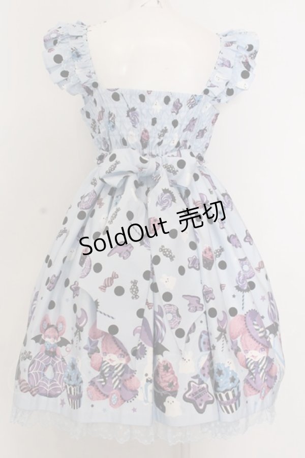 画像4: Angelic Pretty / Happy Treat Partyジャンパースカート  サックス O-25-02-27-1047-AP-OP-OW-OS (4)