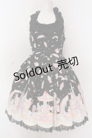 画像: Angelic Pretty / MilkyPlanetジャンパースカート  クロ O-25-02-27-1052-AP-OP-OW-OS