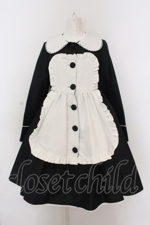 画像1: Angelic Pretty / DollyメイドコートSet Free クロ O-25-02-27-1054-AP-OP-NS-OS (1)
