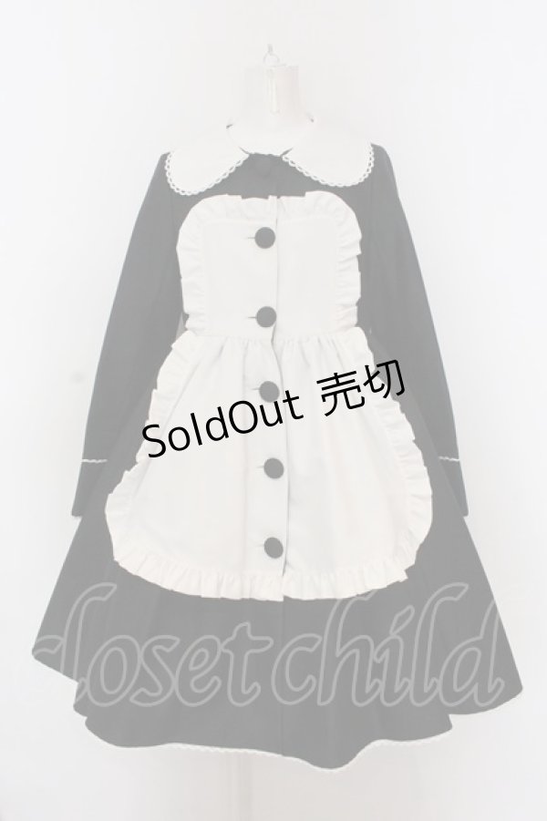 画像1: Angelic Pretty / DollyメイドコートSet Free クロ O-25-02-27-1054-AP-OP-NS-OS (1)