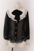 画像1: Angelic Pretty / シフォン切替ピンタックブラウス  クロ×シロ O-25-02-27-1063-AP-BL-IG-OS (1)
