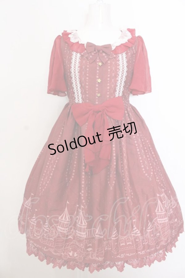 画像1: To Alice / お城ptワンピース S アカ O-25-02-27-1068-LO-OP-OW-OS (1)
