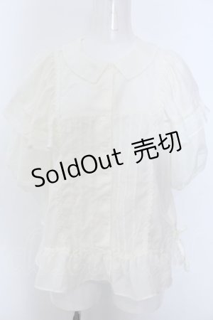 画像: Maison de minette / Cape frill blouse  アイボリー O-25-02-27-1071-LO-BL-IG-OS