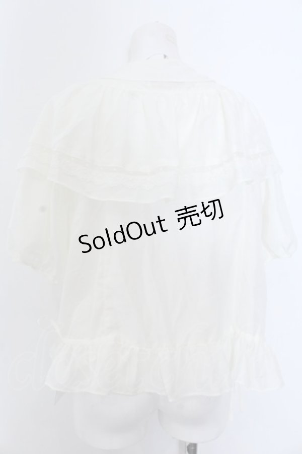 画像3: Maison de minette / Cape frill blouse  アイボリー O-25-02-27-1071-LO-BL-IG-OS (3)