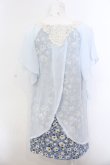 画像2: axes femme / 花柄重バックデザインチュニ M サックス O-25-02-27-1084-AX-TO-OW-OS (2)