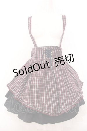 画像: Amavel / レイヤードジャンスカ  パープルチェックＸ黒 O-25-02-27-1099-CA-SK-SA-OS