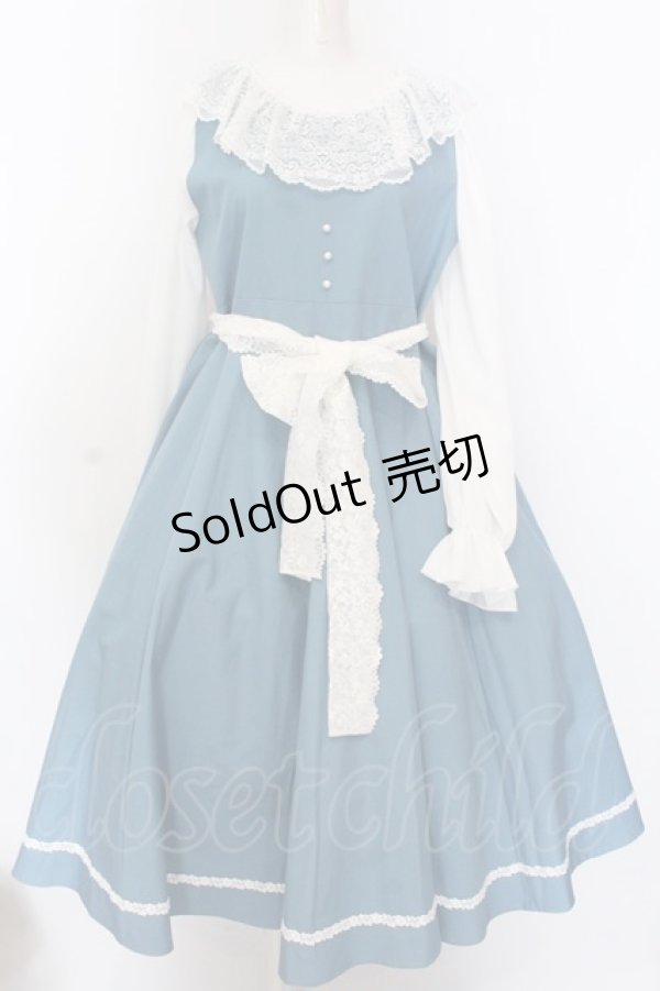 画像1: marcHenTica / ヘイリーワンピース  サックス O-25-02-27-1011-LO-OP-OW-OS (1)