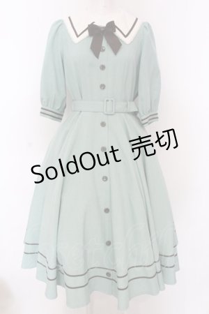 画像: Innocent World / エレノアワンピース M セラドングリーン×ショコラ O-25-02-27-1013-IW-OP-IG-OS