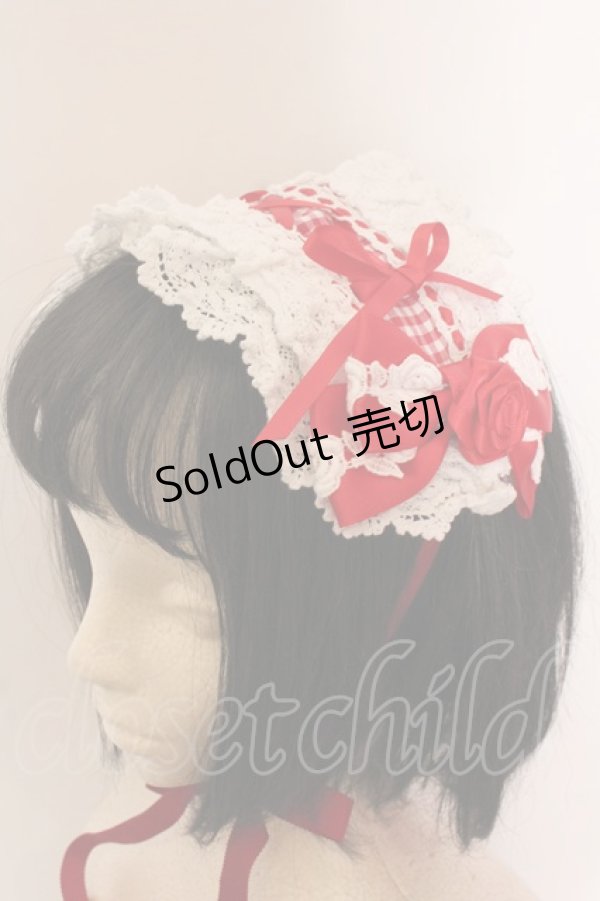 画像6: BABY,THE STARS SHINE BRIGHT / ギンガムチェック巻きバラドールワンピースセット  えんじ O-25-02-27-1015-BA-OP-IG-OS (6)