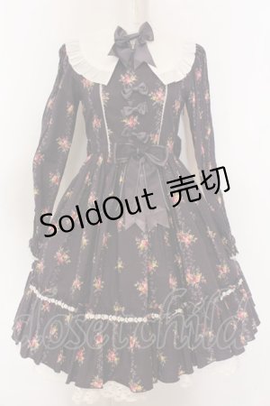 画像: metamorphose / ヨーク付きワンピース（花柄）  パープル O-25-02-27-1024-ME-OP-YM-OS