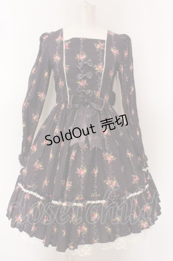 画像3: metamorphose / ヨーク付きワンピース（花柄）  パープル O-25-02-27-1024-ME-OP-YM-OS (3)
