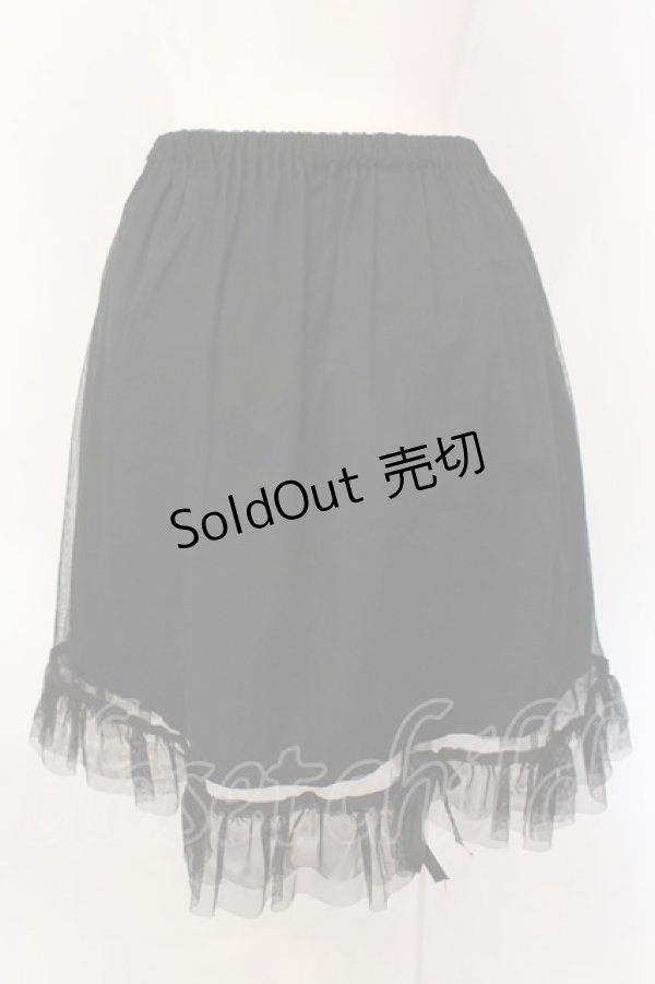 画像3: PEACE NOW / リボンテープチュールスカート M ブラック O-25-02-27-013-PU-SK-IG-ZI (3)