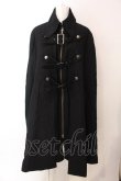画像1: BPN FOR MEN / ベルテッドロングマント M ブラック O-25-02-27-025-GO-CO-IG-C056 (1)