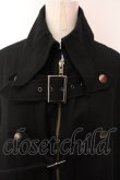 画像2: BPN FOR MEN / ベルテッドロングマント M ブラック O-25-02-27-025-GO-CO-IG-C056 (2)