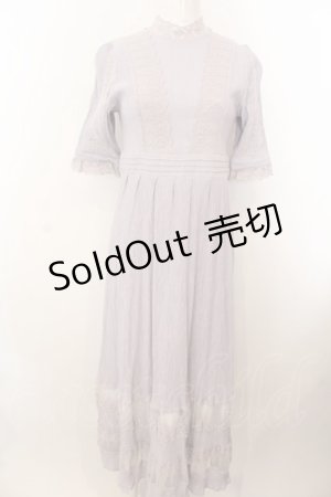 画像: an another angelus / レース使い楊柳シフォンワンピース F ラベンダー O-25-02-28-1031-CA-OP-OW-OS