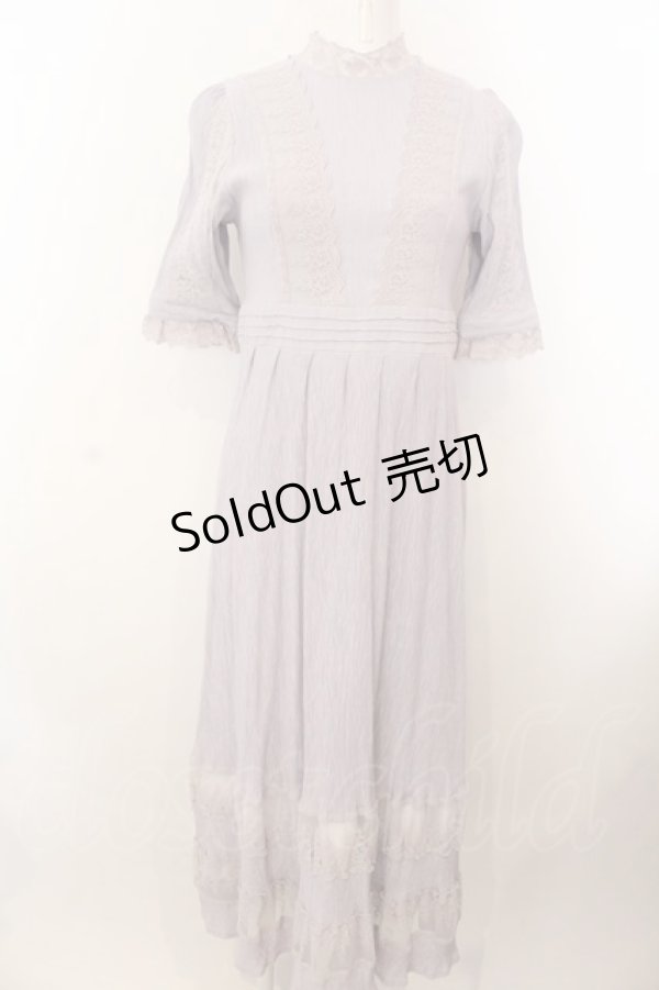 画像1: an another angelus / レース使い楊柳シフォンワンピース F ラベンダー O-25-02-28-1031-CA-OP-OW-OS (1)