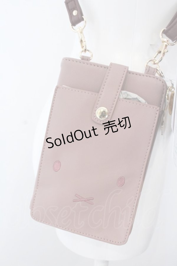 画像1: axes femme / miffy スマホショルダー  ピンクベージュ O-25-02-28-1039-AX-ZA-IG-OS (1)