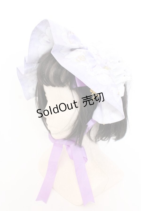 画像1: Wheat House / Wonderland Garden ハーフボンネット  ラベンダー O-25-02-28-1040-LO-AC-OW-OS (1)