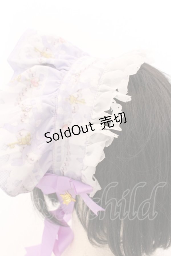 画像2: Wheat House / Wonderland Garden ハーフボンネット  ラベンダー O-25-02-28-1040-LO-AC-OW-OS (2)