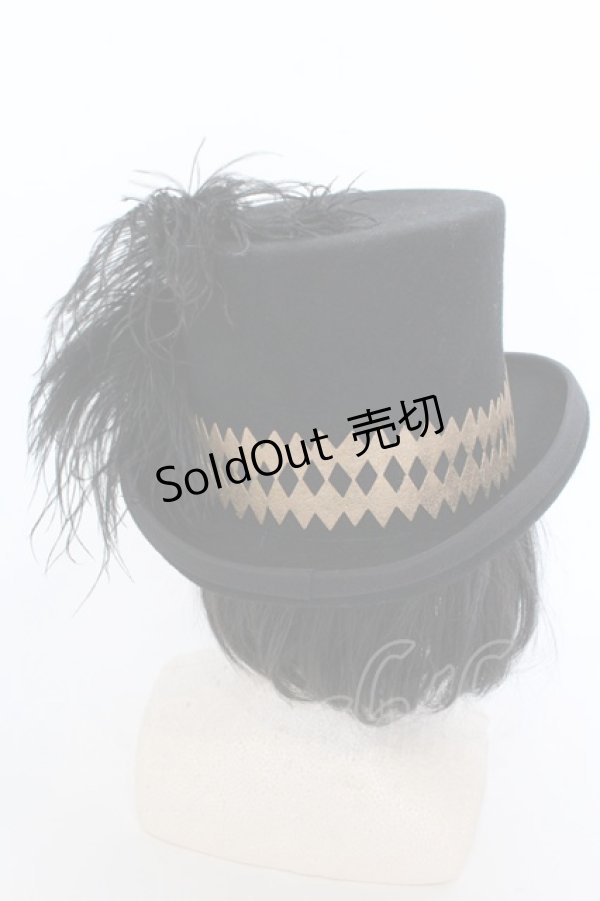 画像3: 【SALE】corgi-corgi / 羽とエンブレム飾りのトップハット  ブラック O-25-05-30-1089-GO-AC-OW-ZT087 (3)