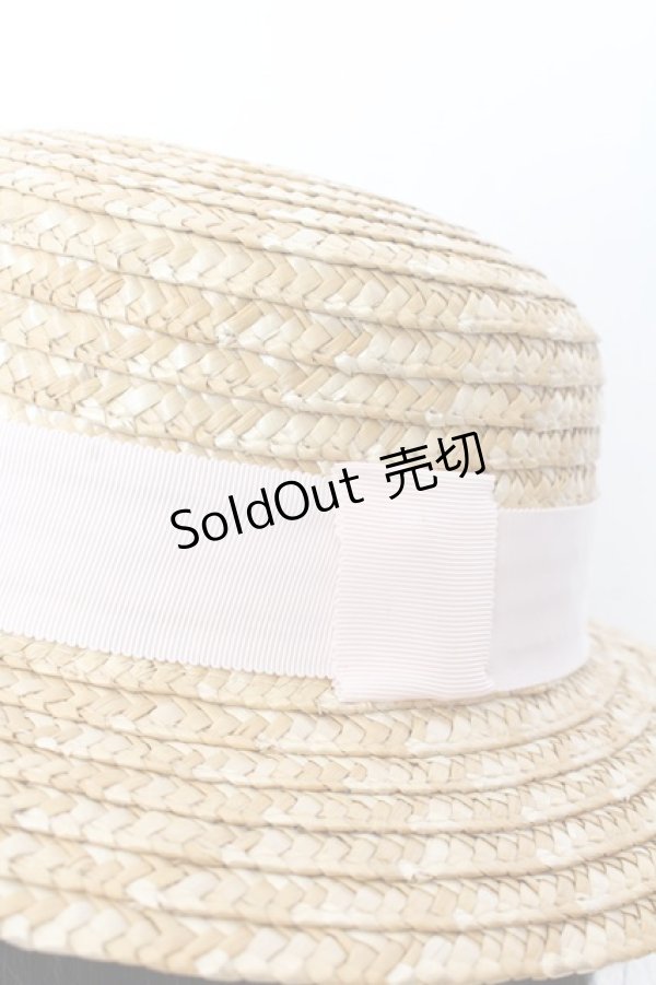 画像2: Katie / PRETTY BABY PANCAKE hat  ナチュラル×ピンク O-25-05-30-1087-LO-AC-OW-ZT-K004 (2)