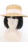 画像3: Katie / PRETTY BABY PANCAKE hat  ナチュラル×ピンク O-25-02-28-1055-LO-AC-OW-OS (3)