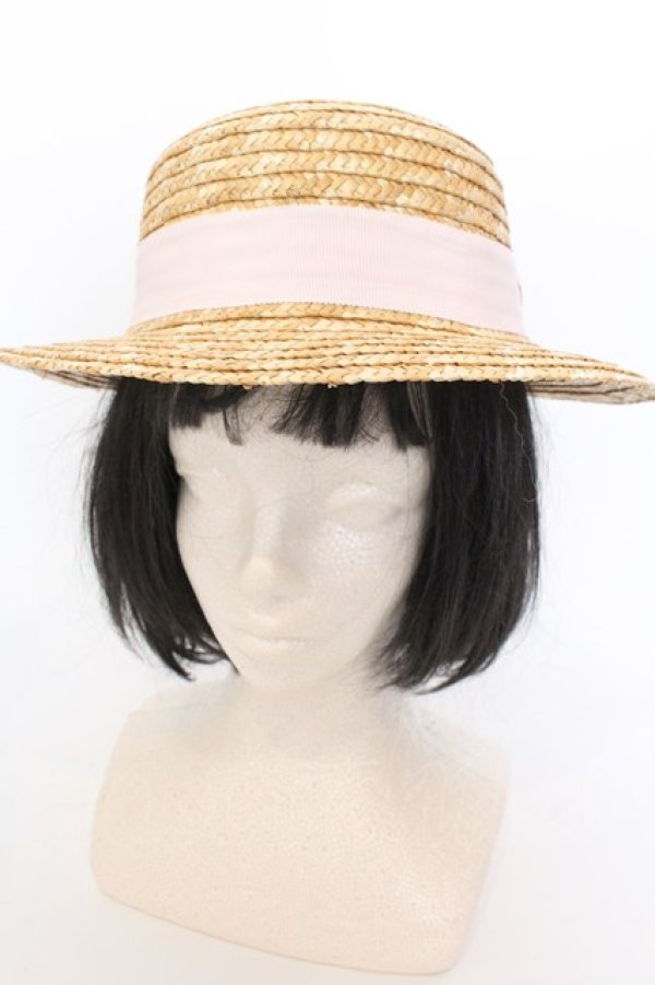 画像3: Katie / PRETTY BABY PANCAKE hat  ナチュラル×ピンク O-25-02-28-1055-LO-AC-OW-OS (3)
