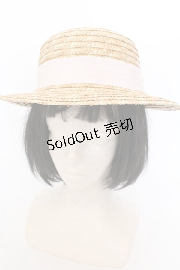 画像3: Katie / PRETTY BABY PANCAKE hat  ナチュラル×ピンク O-25-05-30-1087-LO-AC-OW-ZT-K004 (3)