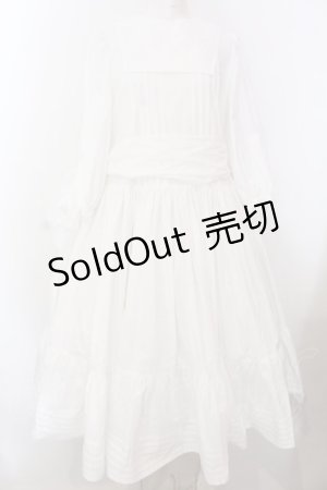 画像: RIDDLE SHEEP / ローウエストクラシックワンピース  シロ O-25-02-28-1006-LO-OP-OW-OS