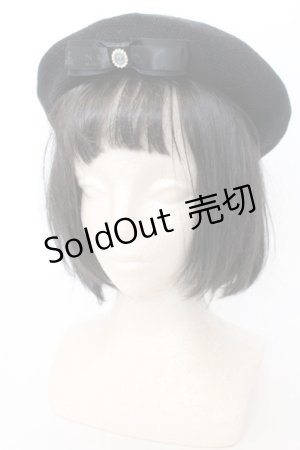画像: m petit by misako / NINA's AMカメオベレー  クロ O-25-02-28-1066-LO-AC-IG-OS