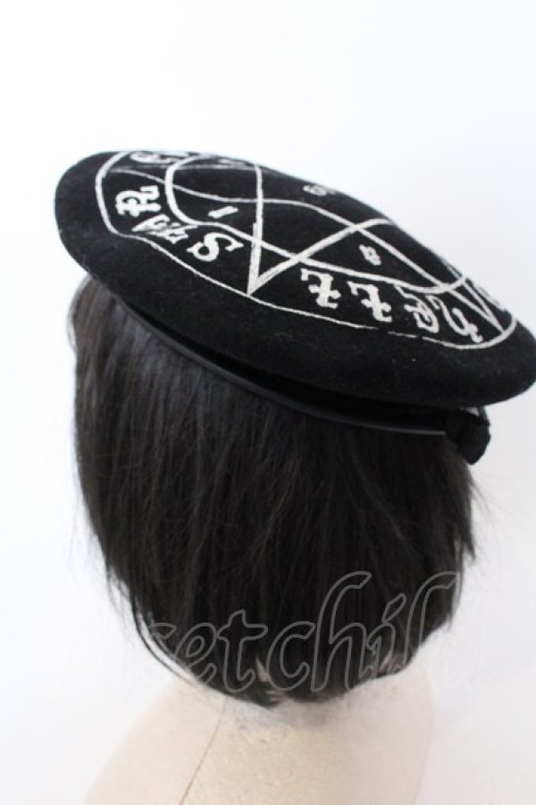画像3: HELL CAT PUNKS / ペンタグラムベレー 58ｃｍ ブラック O-25-02-28-1069-PU-AC-OW-OS (3)
