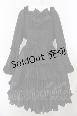 画像: Henrietta Romantic Salon / Antique Victorian Dollワンピース  クロ O-25-02-28-1007-LO-OP-OW-OS