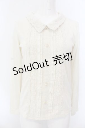 画像: axes femme / 襟付ブラウスデザインプルオーバー M キナリ O-25-02-28-1014-AX-TO-OW-OS