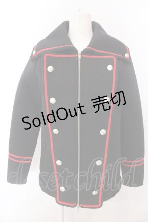 画像: Deorart / ブレード配色ナポレオンジャケット M ブラック×レッド O-25-02-28-1015-PU-JA-OW-OS