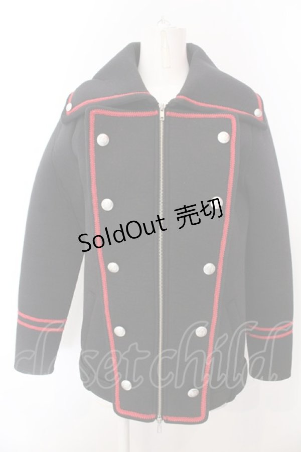 画像1: Deorart / ブレード配色ナポレオンジャケット M ブラック×レッド O-25-02-28-1015-PU-JA-OW-OS (1)