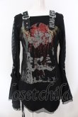 画像1: ICHIOKU / メッシュレイヤードオフショルトップス  ブラック O-25-02-28-1016-PU-TO-OW-OS (1)
